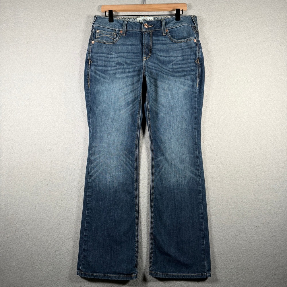Ariat REAL Lita Rosa Bootcut Jeans Blue Denim 10027713 Womens 31S
